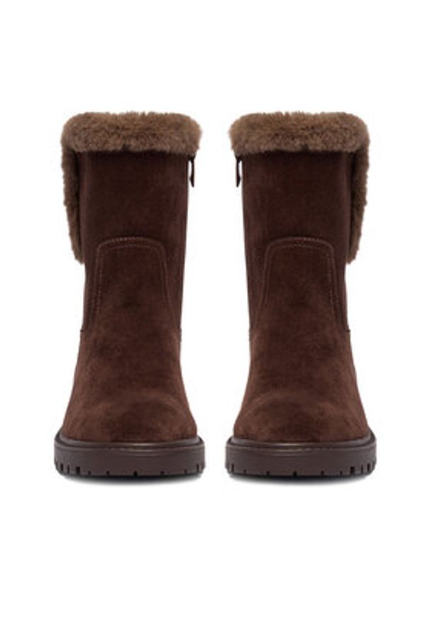 Clara Barson Botki CEO-HY90165-8 Brązowy. Kolor: brązowy. Materiał: materiał