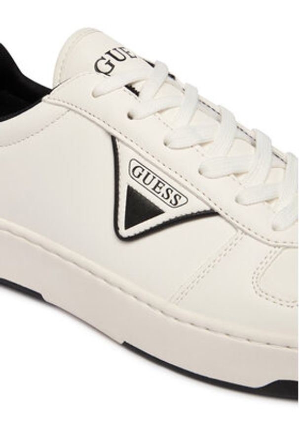 Guess Sneakersy FMPVIN ELE12 Biały. Kolor: biały. Materiał: skóra
