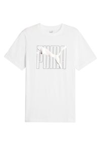 Koszulka fitness męska Puma ESS+ LOGO LAB Holiday Tee. Kolor: biały. Sport: fitness