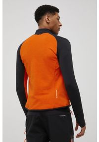 Salewa bluza outdoorowa Ortles męska kolor czarny wzorzysta. Kolor: czarny. Materiał: materiał, włókno, elastan, wełna, skóra