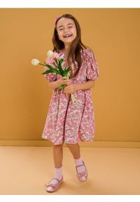 Sinsay - Sukienka babydoll z ozdobną kokardą - wielobarwny. Typ kołnierza: kokarda #1