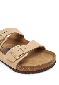 Birkenstock Klapki Arizona Sfb 1019013 Beżowy. Kolor: beżowy. Materiał: skóra, nubuk #4