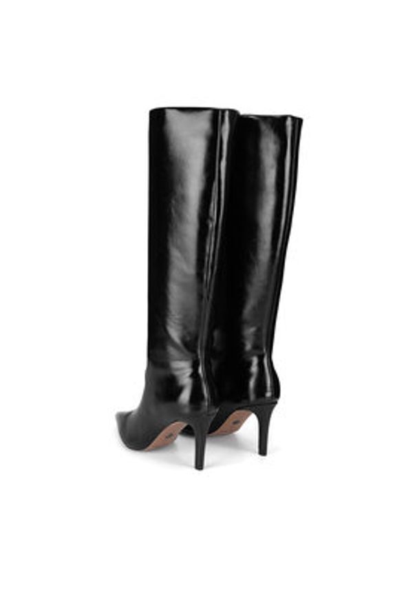 Nine West Kozaki WFA3424-1 Czarny. Kolor: czarny. Materiał: materiał