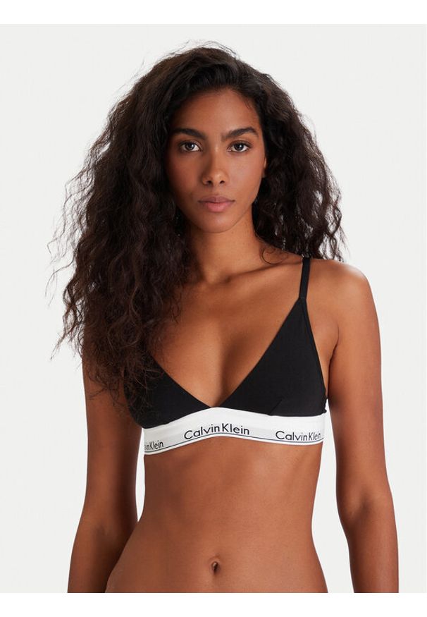 Calvin Klein Underwear Biustonosz braletka 000QF1061E Czarny. Kolor: czarny. Materiał: bawełna