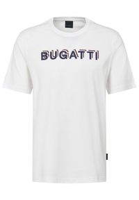 Bugatti T-Shirt 8350-75045C Biały Regular Fit. Kolor: biały. Materiał: bawełna #1