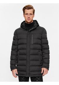 Karl Lagerfeld - KARL LAGERFELD Kurtka zimowa 505028 534593 Czarny Regular Fit. Typ kołnierza: dekolt w karo. Kolor: czarny. Materiał: syntetyk. Sezon: zima