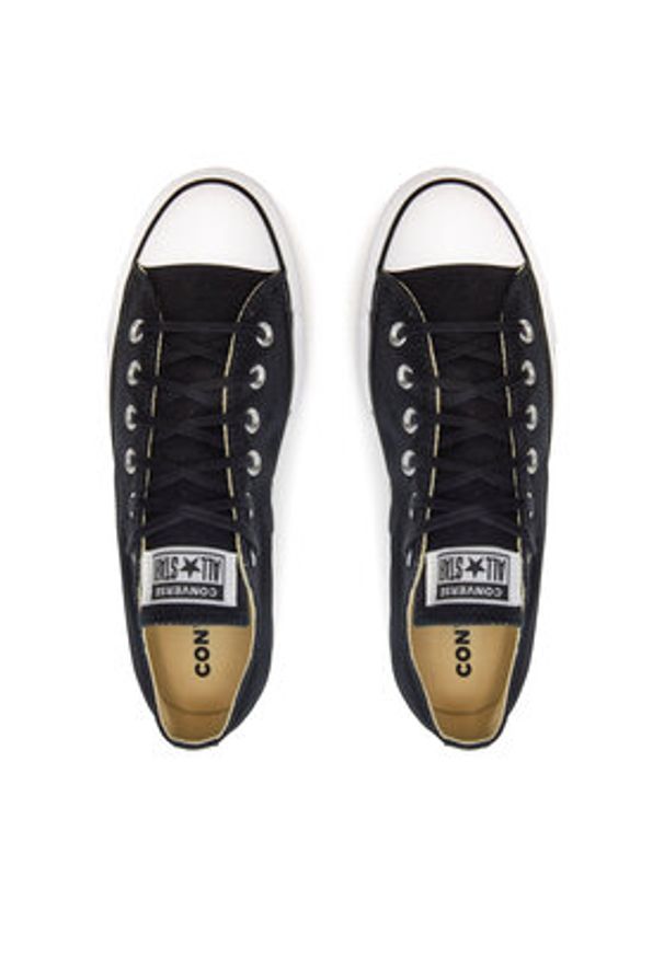 Converse Trampki Chuck Taylor All Star Lift Ox 560250C Czarny. Kolor: czarny. Materiał: materiał