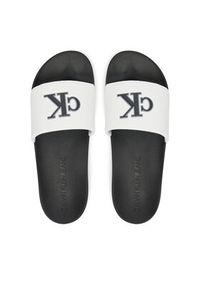 Calvin Klein Jeans Klapki Slide Jelly Mono Pu YM0YM01281 Biały. Kolor: biały #3
