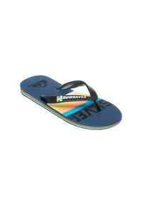 Quiksilver - Klapki dla Chłopcy MOLOKAI SLAB Multicolore. Kolor: niebieski. Materiał: guma, syntetyk, materiał