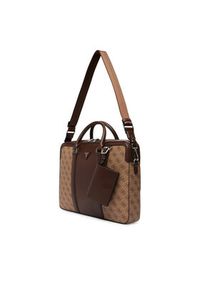 Guess Torba na laptopa HMMILL P6269 Brązowy jasny. Kolor: brązowy. Materiał: skóra #2