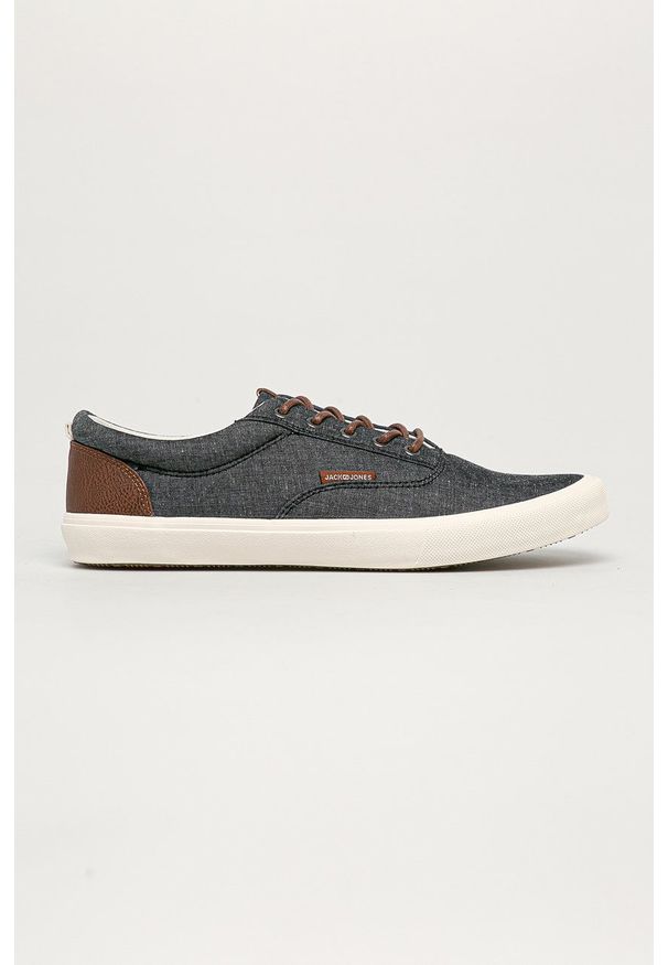 Jack & Jones - Buty. Nosek buta: okrągły. Zapięcie: sznurówki. Kolor: szary. Materiał: guma