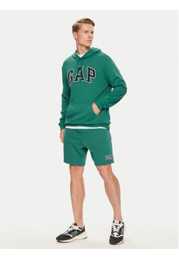 GAP - Gap Szorty sportowe 866764-01 Zielony Regular Fit. Kolor: zielony. Materiał: bawełna. Styl: sportowy