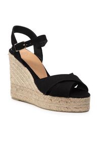 Castañer Espadryle Blaudell/8ED/001 020998-100-35 Czarny. Kolor: czarny. Materiał: materiał #8