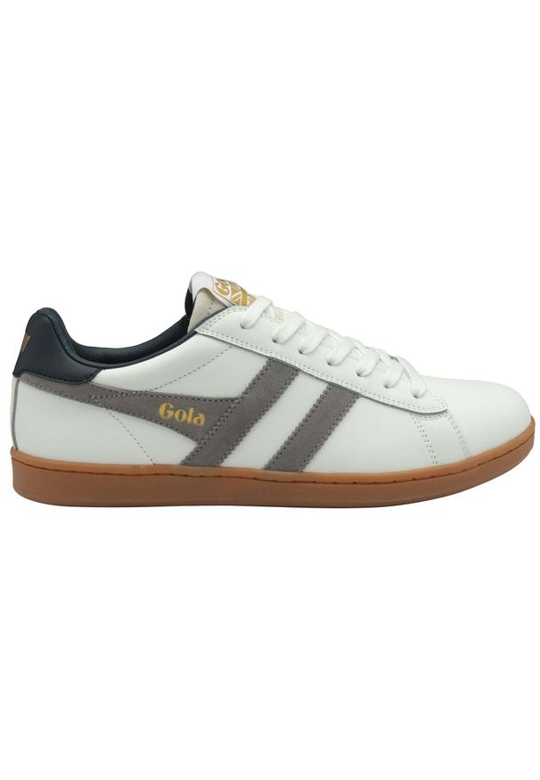Sneakersy ze skóry Gola Equipe II. Okazja: na co dzień. Kolor: biały. Materiał: skóra