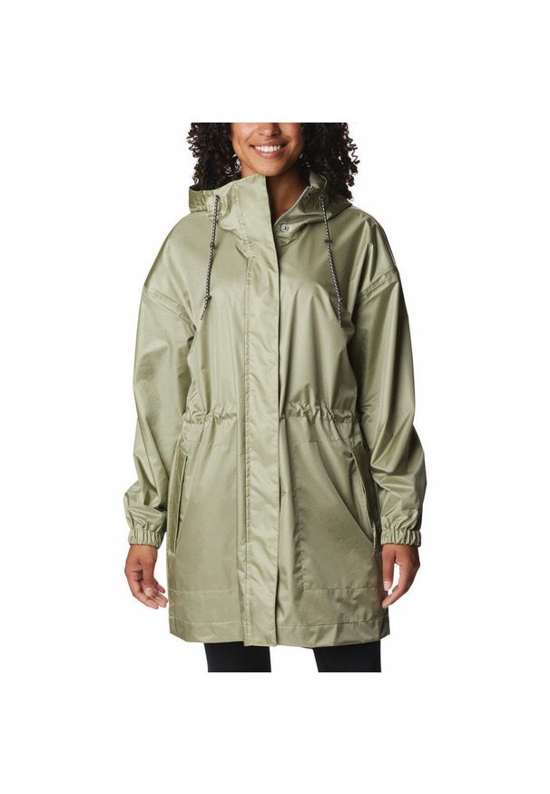 columbia - Płaszcz Przeciwdeszczowy Damski Columbia Splash Side Jacket. Kolor: zielony