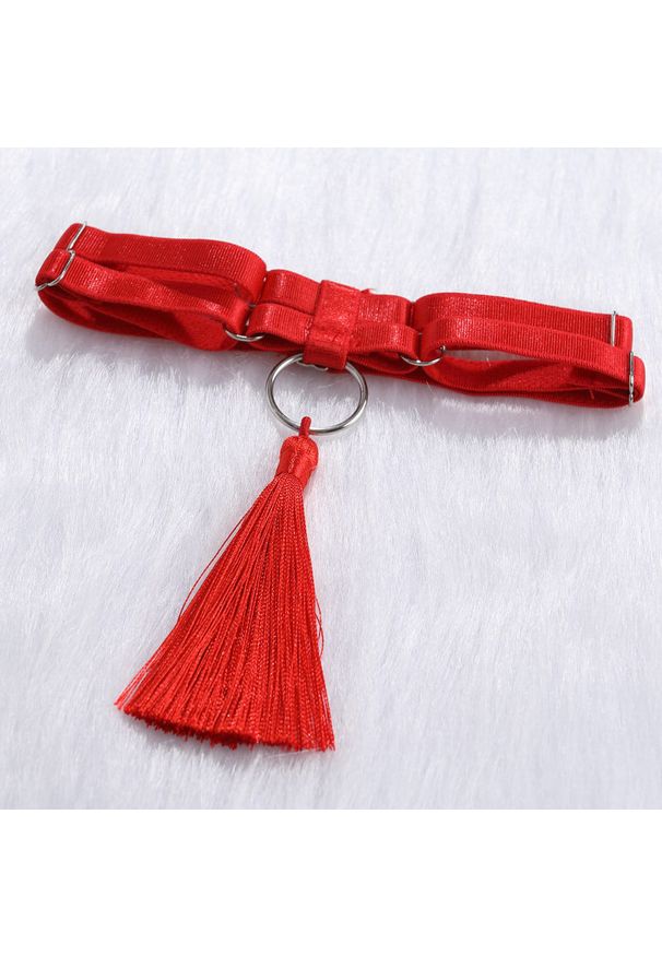 Intica - Bodycon komplet bielizny z koronkowym wykończeniem na wyjątkowe okazje Dodi. Kolor: czarny. Materiał: koronka. Wzór: paski