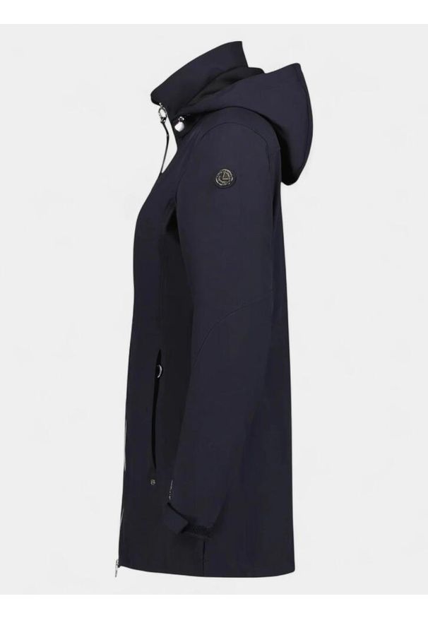 LUHTA - Kurtka softshell damska Luhta Erkkola. Kolor: niebieski. Materiał: softshell. Długość: długie