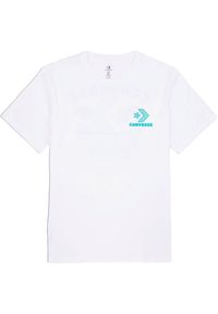 Koszulka Converse Con T-shirt M Con Nature Center Tee, Mężczyźni. Kolor: biały. Materiał: bawełna, materiał