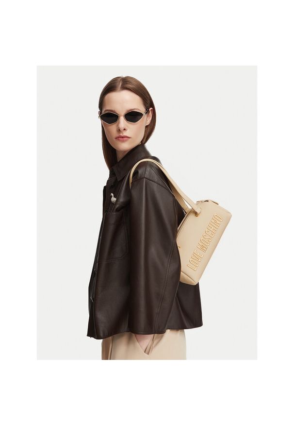 Love Moschino - Torebka LOVE MOSCHINO. Kolor: kremowy
