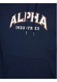 Alpha Industries Bluza College 146331 Granatowy Regular Fit. Kolor: niebieski. Materiał: bawełna