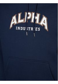 Alpha Industries Bluza College 146331 Granatowy Regular Fit. Kolor: niebieski. Materiał: syntetyk, bawełna