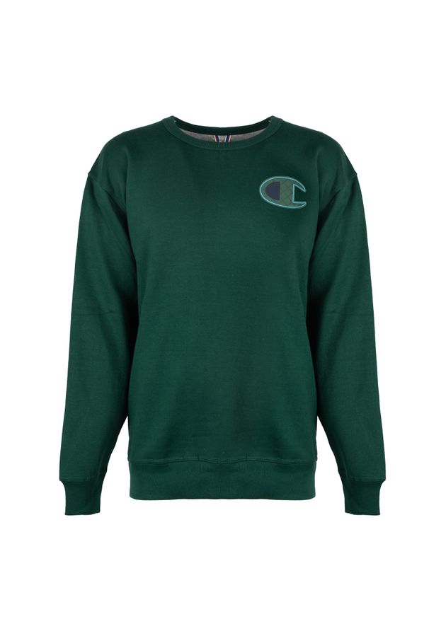 Champion Bluza "C-Neck" | HBGF88H586N8A | Mężczyzna | Zielony. Okazja: na co dzień. Kolor: zielony. Materiał: poliester, bawełna. Styl: casual
