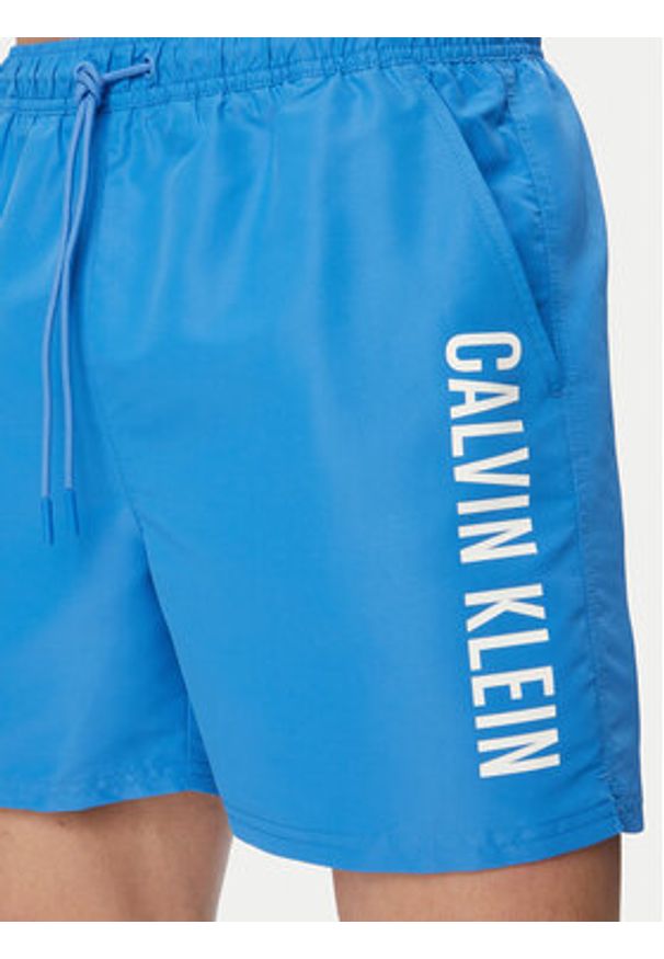 Calvin Klein Swimwear Szorty kąpielowe LV00N61047 Niebieski Regular Fit. Kolor: niebieski. Materiał: syntetyk