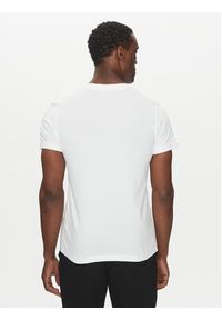 Lacoste T-Shirt TH1044 Biały Regular Fit. Kolor: biały. Materiał: syntetyk, bawełna #4