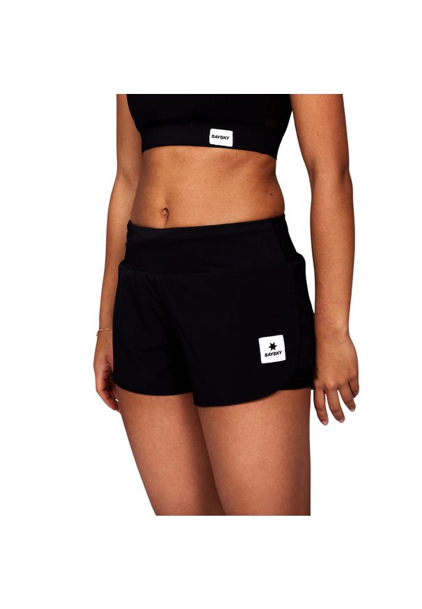 SAYSKY - Krótkie spodenki damskie Saysky Pace 3". Kolor: czarny. Długość: krótkie