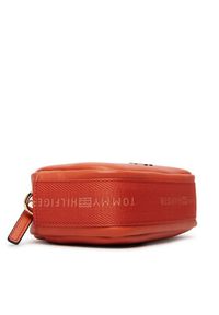 TOMMY HILFIGER - Tommy Hilfiger Torebka Th Logotape Camera Bag AW0AW18741 Pomarańczowy. Kolor: pomarańczowy. Materiał: skórzane #6