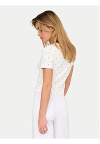 only - ONLY T-Shirt Fenja 15347986 Biały Slim Fit. Kolor: biały. Materiał: bawełna #2