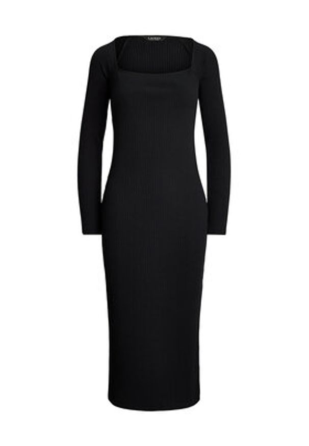 Lauren Ralph Lauren - LAUREN RALPH LAUREN Sukienka dzianinowa 200978539001 Czarny Slim Fit. Kolor: czarny. Materiał: syntetyk