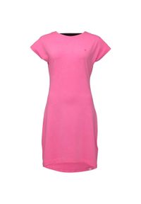 ZSPORT - Elegancka różowa sukienka damska Abmajka PNK M - Idealna na lato. Okazja: do pracy. Kolor: różowy. Materiał: bawełna. Sezon: lato. Typ sukienki: sportowe. Styl: elegancki #1
