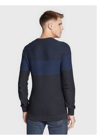 Blend Sweter 20714636 Granatowy Regular Fit. Kolor: niebieski. Materiał: bawełna #3