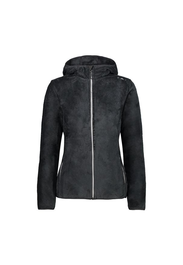 Bluza damska CMP 38P1546. Kolor: czarny. Materiał: polar. Sport: turystyka piesza