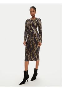 Versace Jeans Couture Sukienka codzienna 77HAO9B0 Czarny Slim Fit. Okazja: na co dzień. Kolor: czarny. Materiał: wiskoza. Typ sukienki: proste. Styl: casual #3