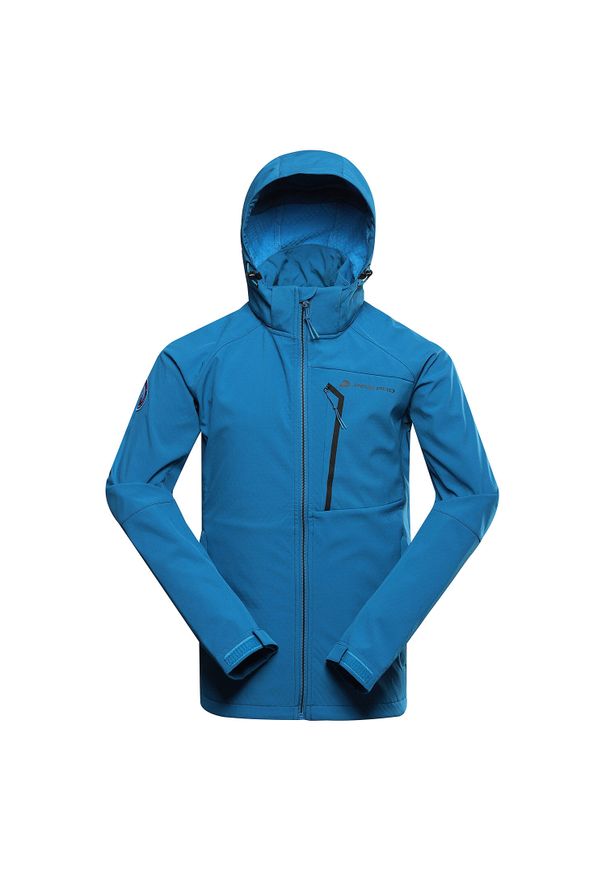 ALPINE PRO - Kurtka softshell męska Alpine Pro Hoor. Kolor: niebieski. Materiał: softshell. Sport: turystyka piesza, wspinaczka