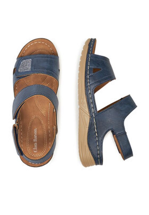 Clara Barson Sandały WFA3741-1 Granatowy. Kolor: niebieski. Materiał: syntetyk, materiał