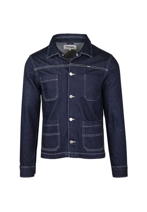 Wrangler - WRANGLER CARPENTER JACKET MĘSKA KURTKA JEANSOWA RAW EDGE W449RI22L 112128895. Materiał: jeans