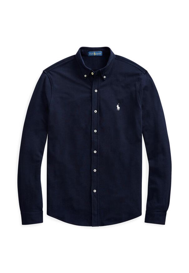Polo Ralph Lauren Koszula 710654408016 Granatowy Regular Fit. Typ kołnierza: polo. Kolor: niebieski. Materiał: bawełna