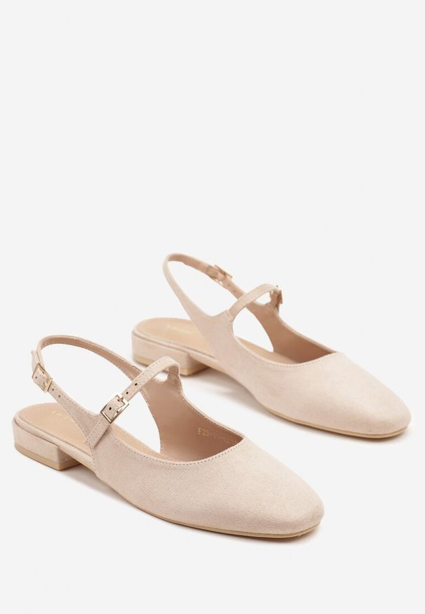 Renee - Beżowe Sandały Slingback Vices z Wkładką ze Skóry Naturalnej Sovritia. Okazja: na spotkanie biznesowe, na co dzień, do pracy. Zapięcie: pasek. Kolor: beżowy. Materiał: skóra. Sezon: lato. Obcas: na płaskiej podeszwie. Styl: elegancki, biznesowy, klasyczny, casual