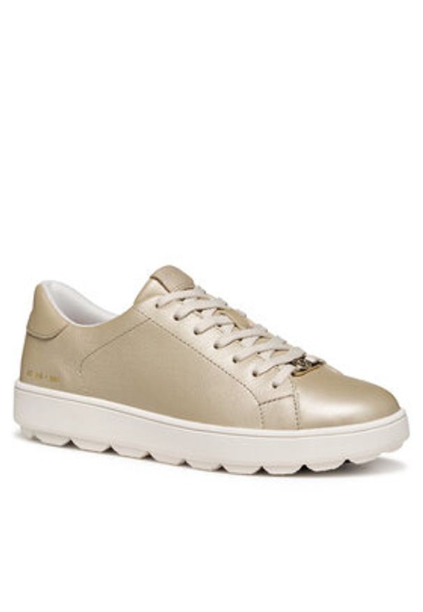 Geox Sneakersy D Spherica Ecub-1 D55WEB 000AK C5322 Beżowy. Kolor: beżowy. Materiał: skóra
