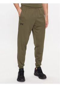 Under Armour Spodnie dresowe Ua Armour Fleece Joggers 1373362 Khaki Loose Fit. Kolor: brązowy. Materiał: dresówka, syntetyk #1