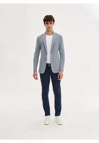 Pako Lorente - PAKO LORENTE - Niebieska marynarka z dzianiny. Kolor: niebieski. Materiał: dzianina. Sezon: wiosna #2