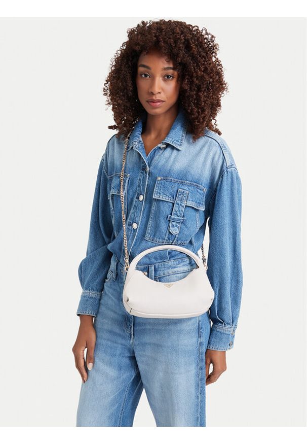 Guess Torebka Gilda Mini HWZG97 47730 Biały. Kolor: biały. Materiał: skórzane