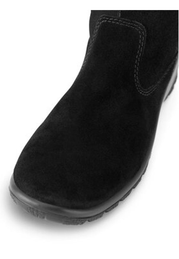 Rieker Botki L7165-00 Czarny. Kolor: czarny. Materiał: skóra, zamsz