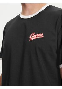 Guess Jeans T-Shirt M4YI43 K8FQ4 Czarny Regular Fit. Kolor: czarny. Materiał: bawełna