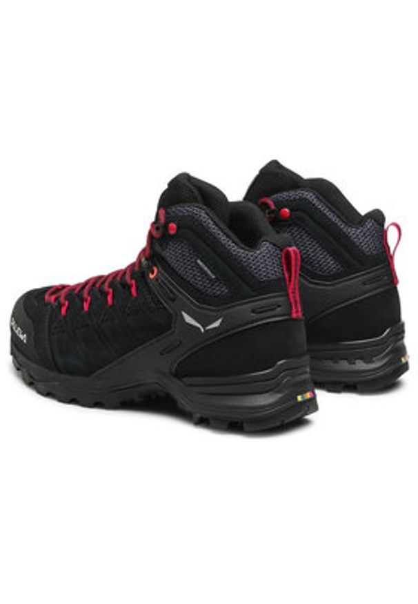 Salewa Trekkingi Ws Alp Mate Mid Wp 61385-0998 Czarny. Kolor: czarny. Materiał: skóra, zamsz