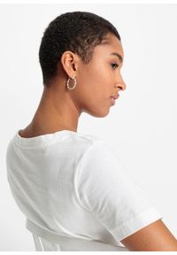 bonprix - T-shirt z nadrukiem, bawełna organiczna. Kolor: biały. Materiał: bawełna. Wzór: nadruk #3