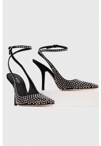 Guess szpilki ESTAR kolor czarny FL7ESA SAT05. Zapięcie: klamry. Kolor: czarny. Obcas: na szpilce. Wysokość obcasa: średni #4